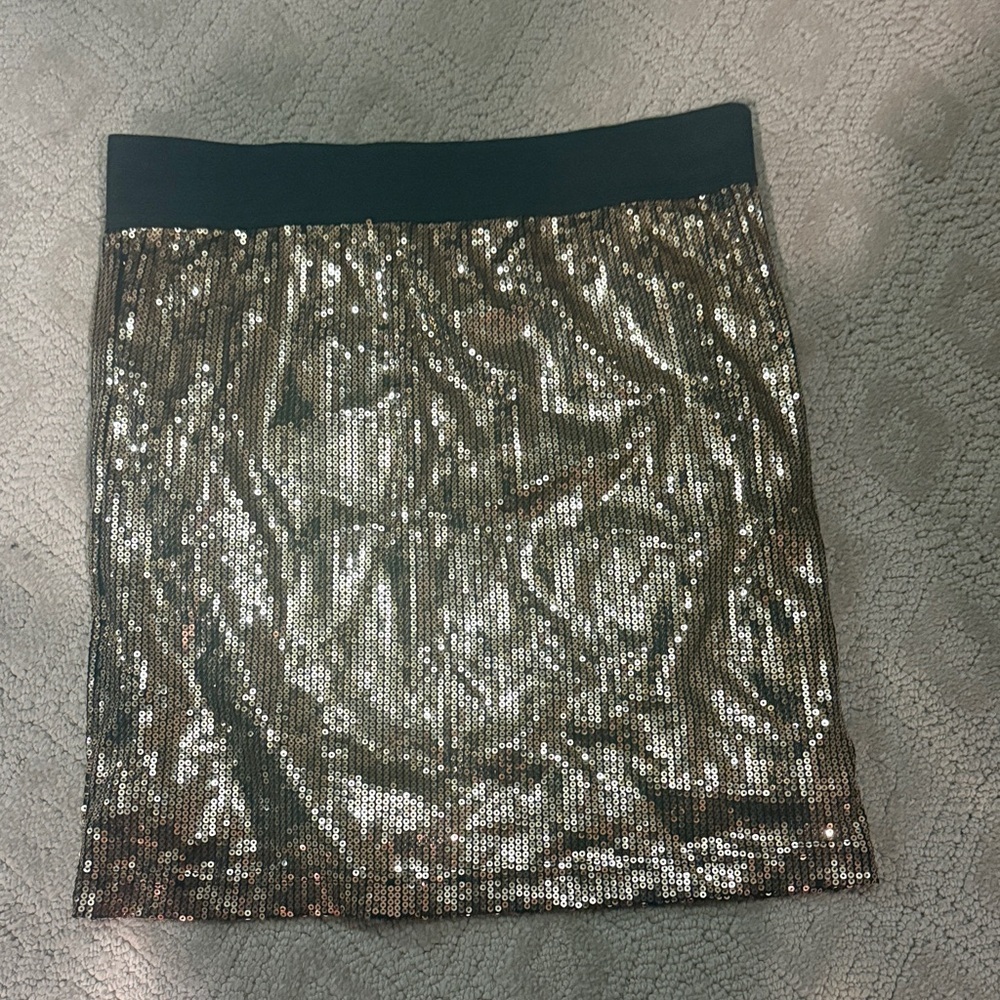 Sequin Gold Skirt